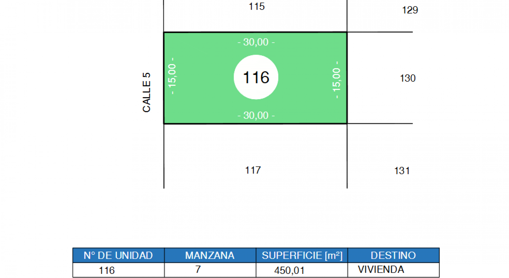 Terreno en venta en barrio cerrado "Cinco Lagos" 